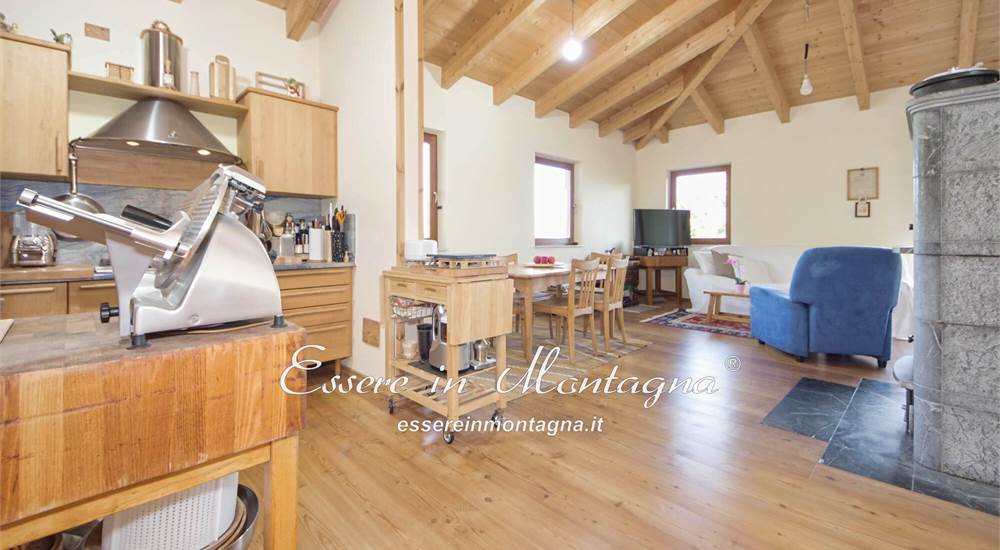 Il soggiorno e la cucina
