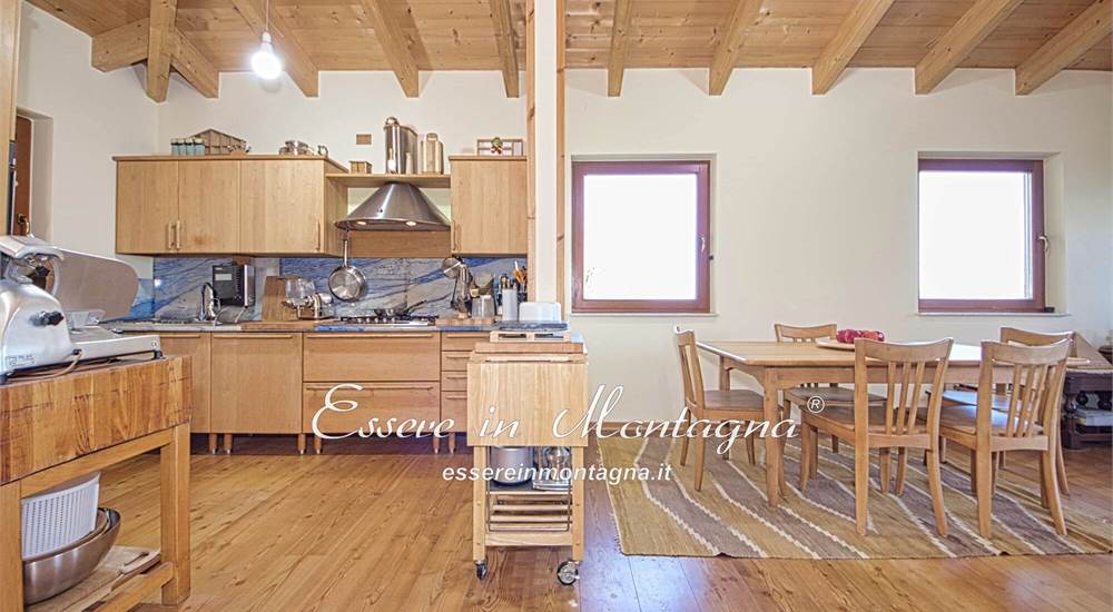 Il soggiorno e la cucina