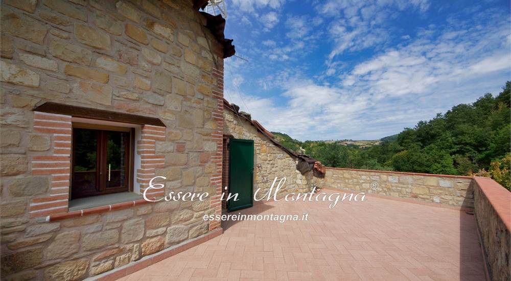 il terrazzo panoramico al piano di sopra
