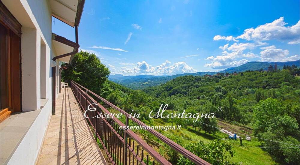 La vista dal balcone