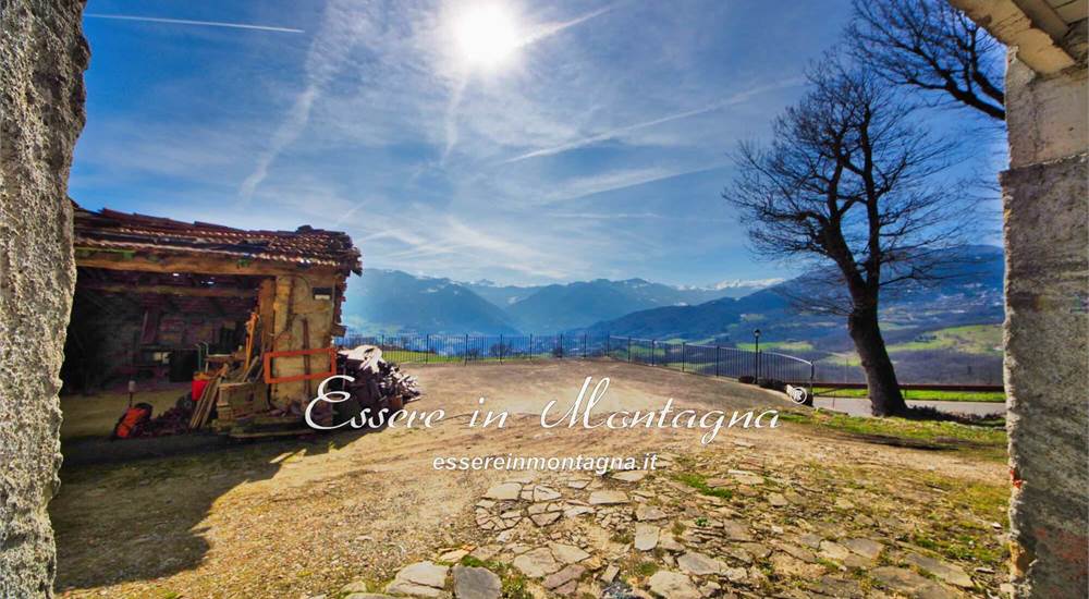 Il panorama dal fienile