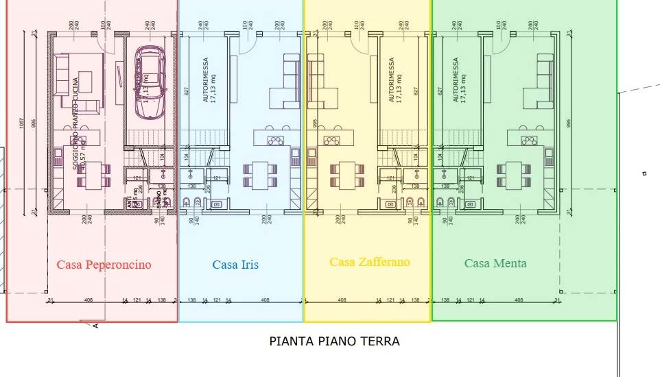 Le villette suddivisione
